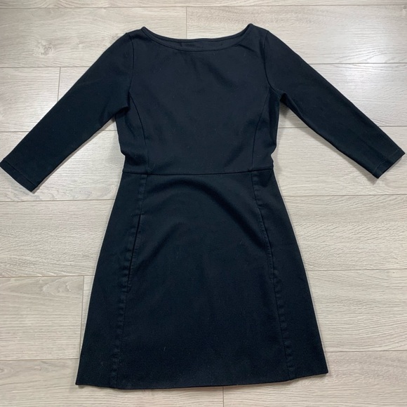 Rag & Bone Black Long Sleeve Ponte Knit Dress - Picture 3 of 11